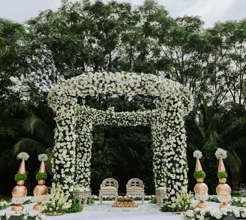 Floral Mandap by the River