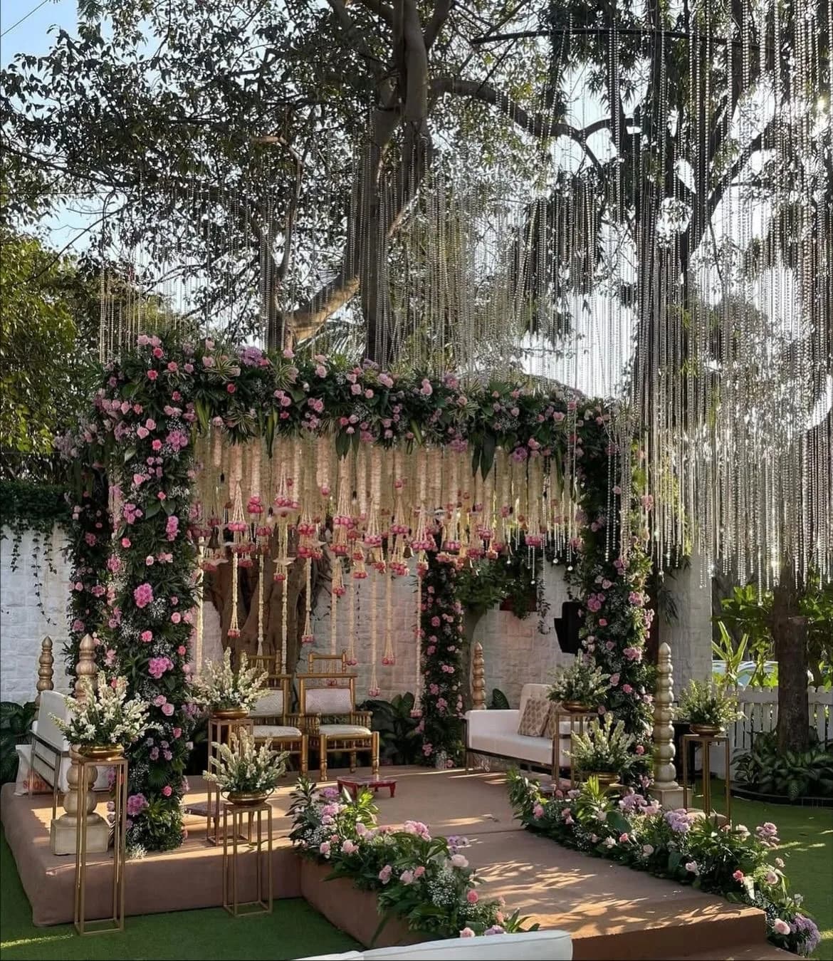 Mandap installation